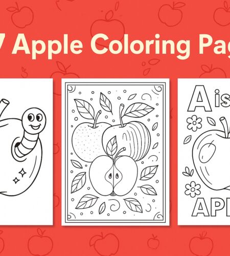 77 Free Apple Coloring Pages (Printable PDFs)