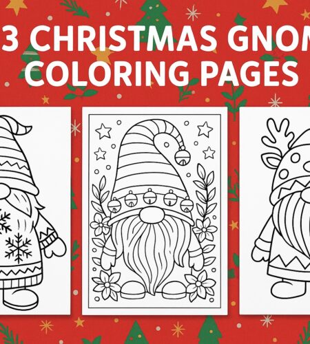33 Free Christmas Gnome Coloring Pages (PDF Downloads)