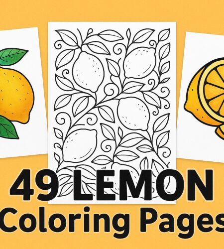 49 Free Lemon Coloring Pages (Printable PDFs)