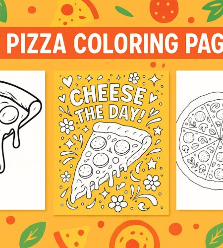 77 Free Pizza Coloring Pages (Printable PDFs)