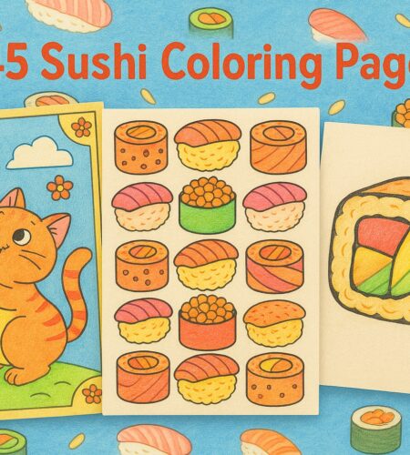 45 Free Sushi Coloring Pages (Free Printable PDFs)