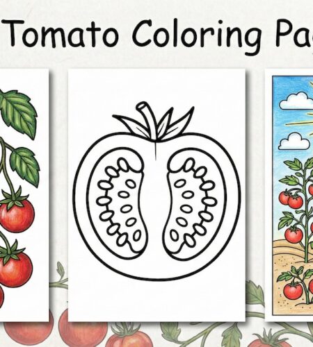 42 Free Tomato Coloring Pages (PDF Downloads)